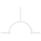 Ekena Millwork Ericson Architectural Grade PVC Gable Bracket, 108"W x 72"H x 2"D x 4"F, 16/12 Pitch GBP108X72X0204ERI00 - alternate 4